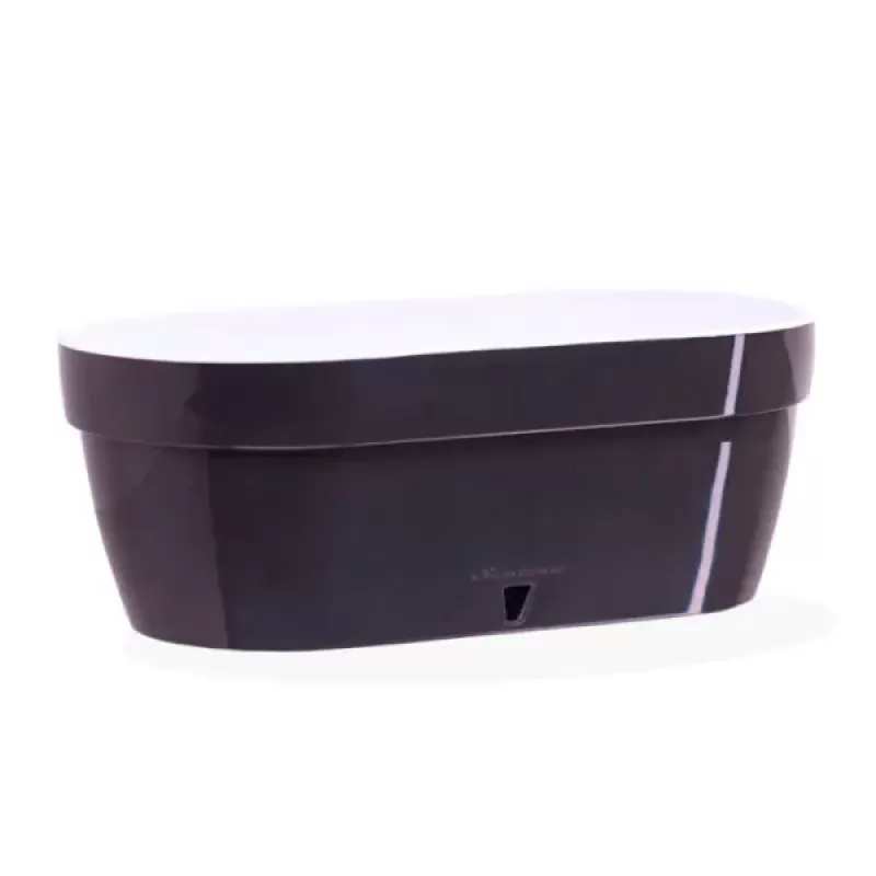 Горщик Асті Box балконний 12л (антрацит)