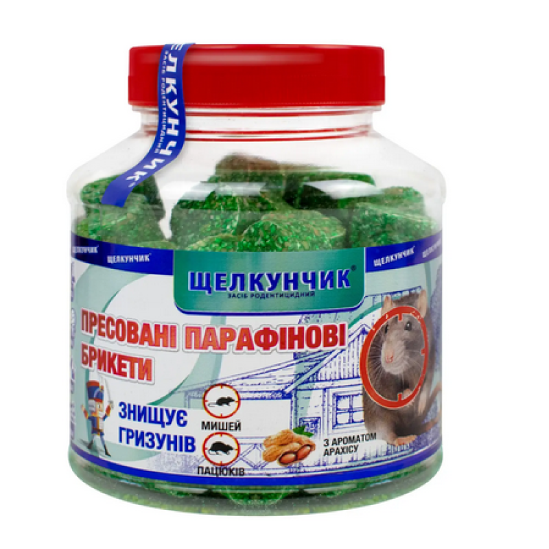 Отрута (брикети) 320г Щелкунчик (пляшка) зелені