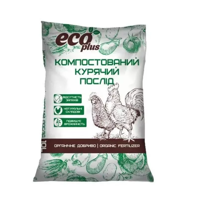 Компостований курячий послід 6л