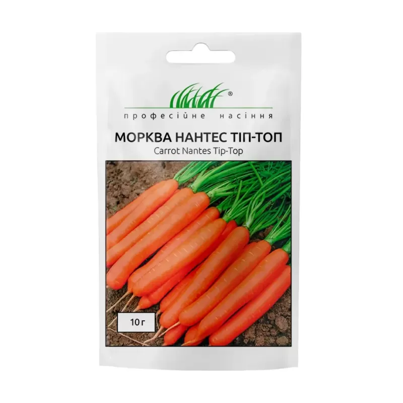 Морква Нантес Тіп Топ середньо-рання, 1 г Професійне насіння