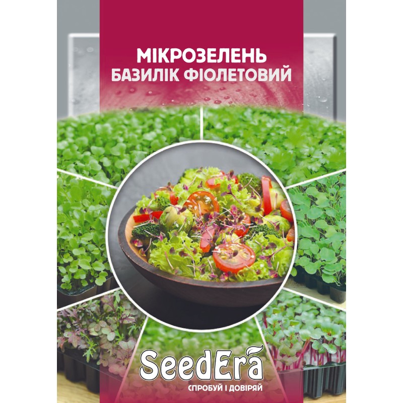 Мікрозелень Базилік Фіолетовий 10г SeedEra