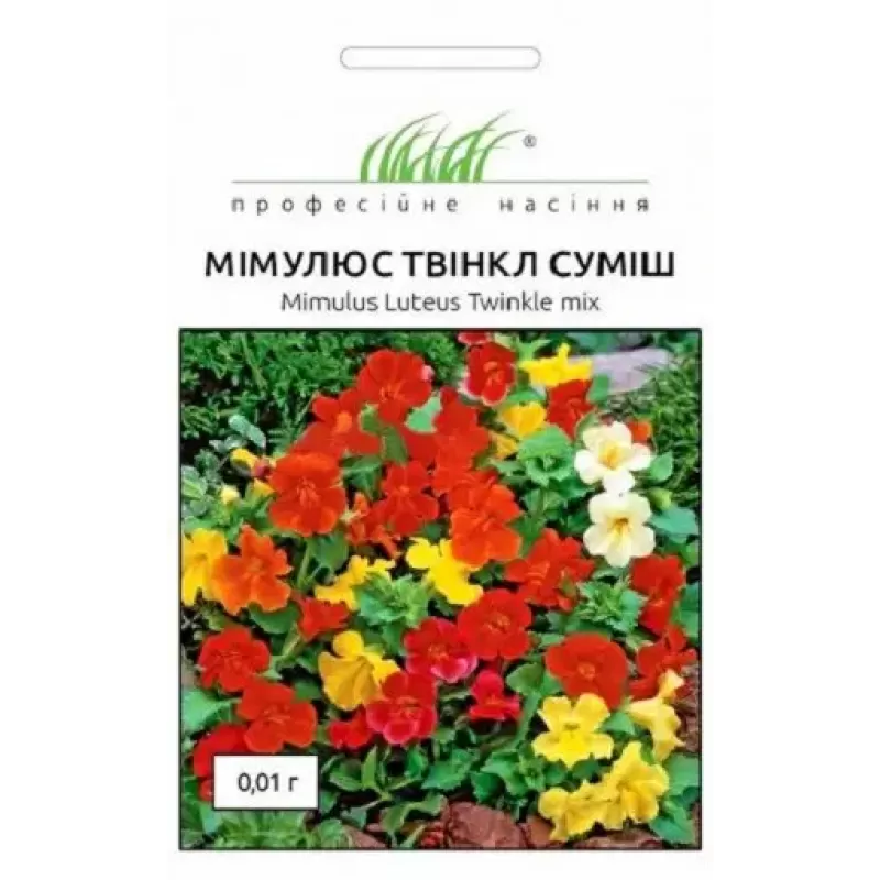 Мімулюс гібридний Твінкл суміш 0,01 г Професійне насіння